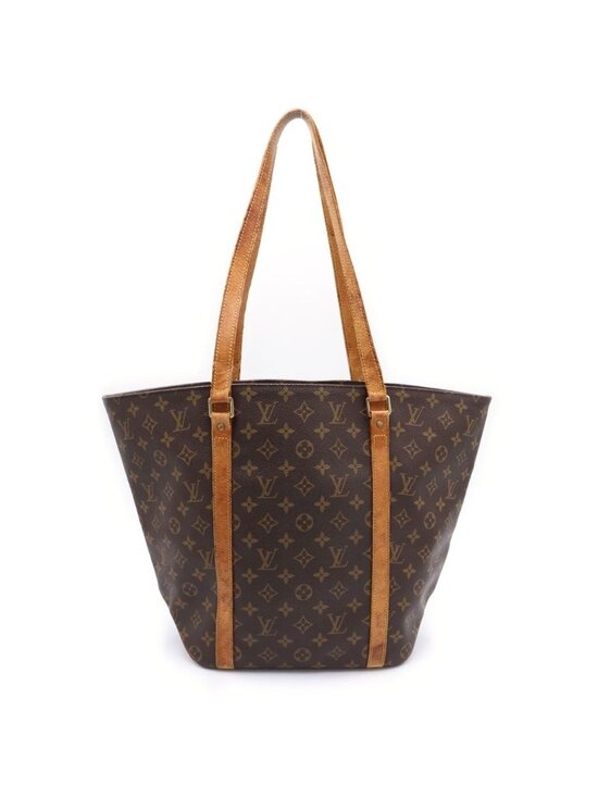 Louis Vuitton Monogram Sac Shopping Brown Tote